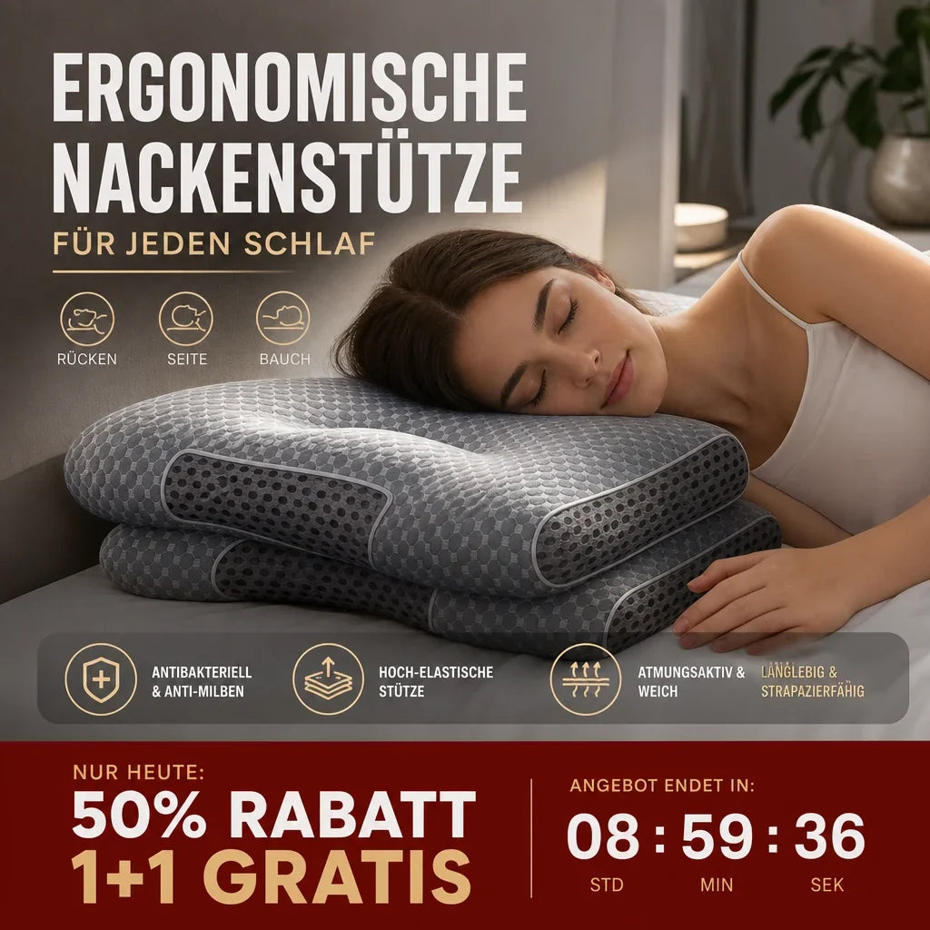 💥New Year Big Sale 49% OFF💥Antibacterial Neck Support Sleep-Aid Massage Pillow