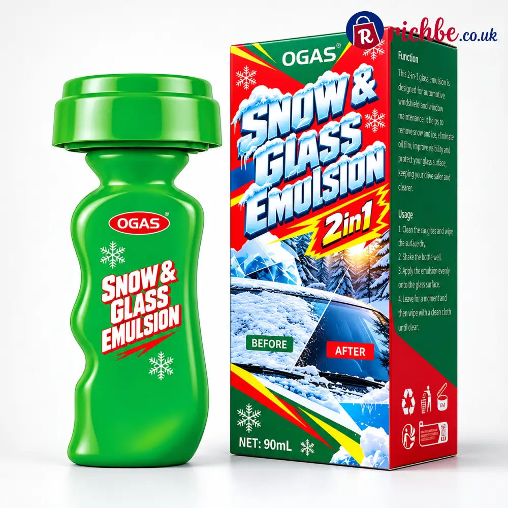 🚗2-in-1 Snow & Glass Cleaner – Winter Windscreen Care with Built-In Applicator❄️