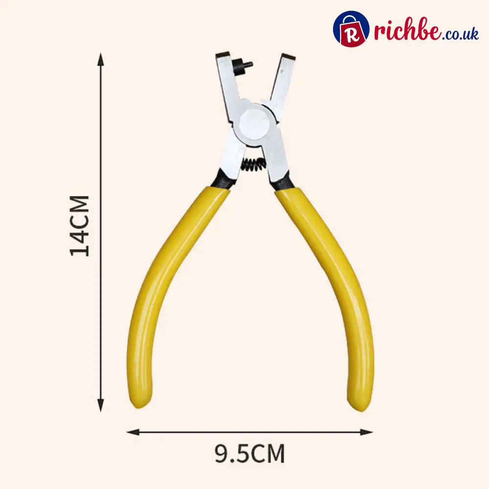 🎉 2026 Sale, Over 19,000 Sold! 🔧 Portable Watch Strap Hole Punch Plier - Yellow - Tools & Gadgets
