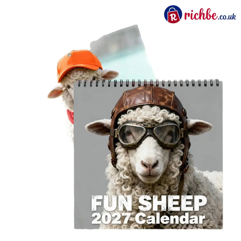 🐑 2027 Fun Sheep Calendar – 12 Months of Playful Sheep Portraits & Cheerful Farmyard Moments - New year