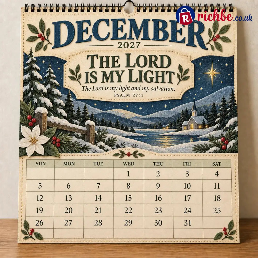 ✝️ 2027 Psalms Wall Calendar | Monthly Scripture & Christian Artwork - All Collections
