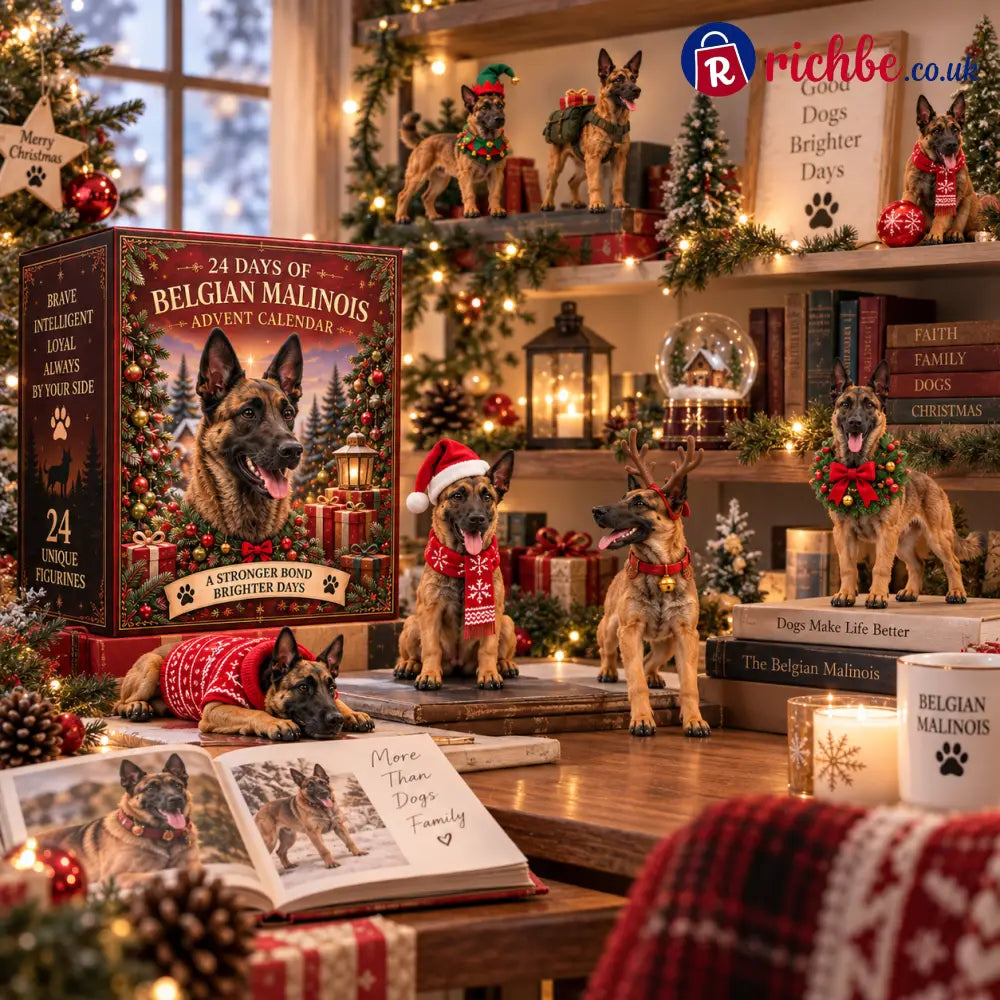24 Days of Belgian Malinois Joy, 24 Unique Collectible Figurines