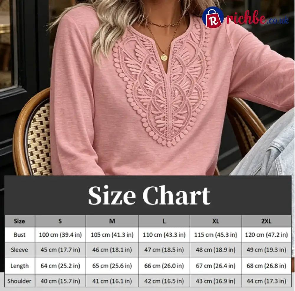 🎉48% Off! ✨-Women’s Bohemian Style Elegant V-Neck Longsleeves Blouse Shirt