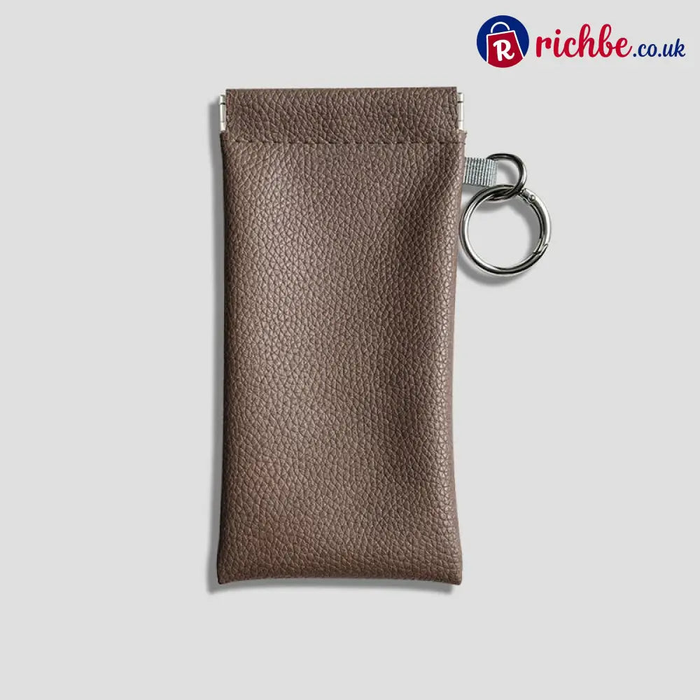 🏆75K+ SOLD!🕶️Soft PU Leather Sunglasses Pouch Elastic Opening Eyeglasses Bag