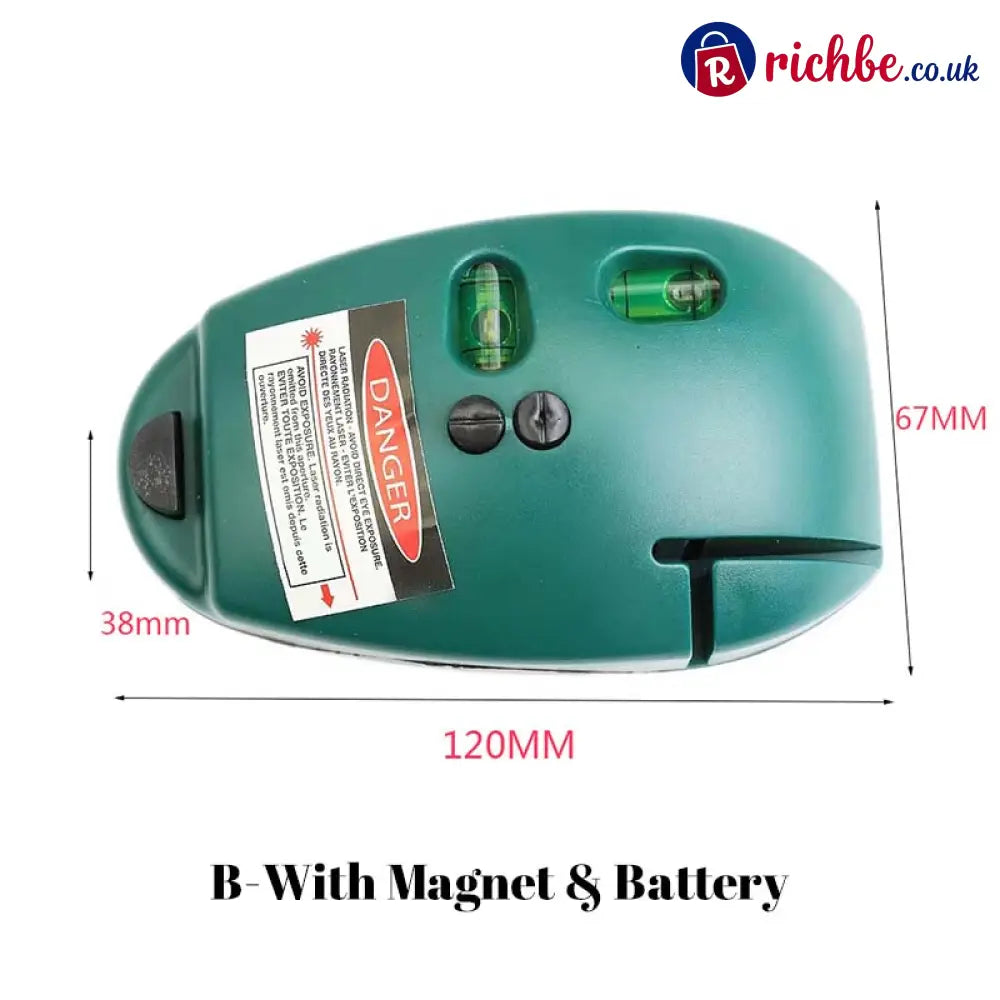 90 Degree Right Angle Infrared Laser Level - Green / A-Without Magnet & Battery - Hot Sale