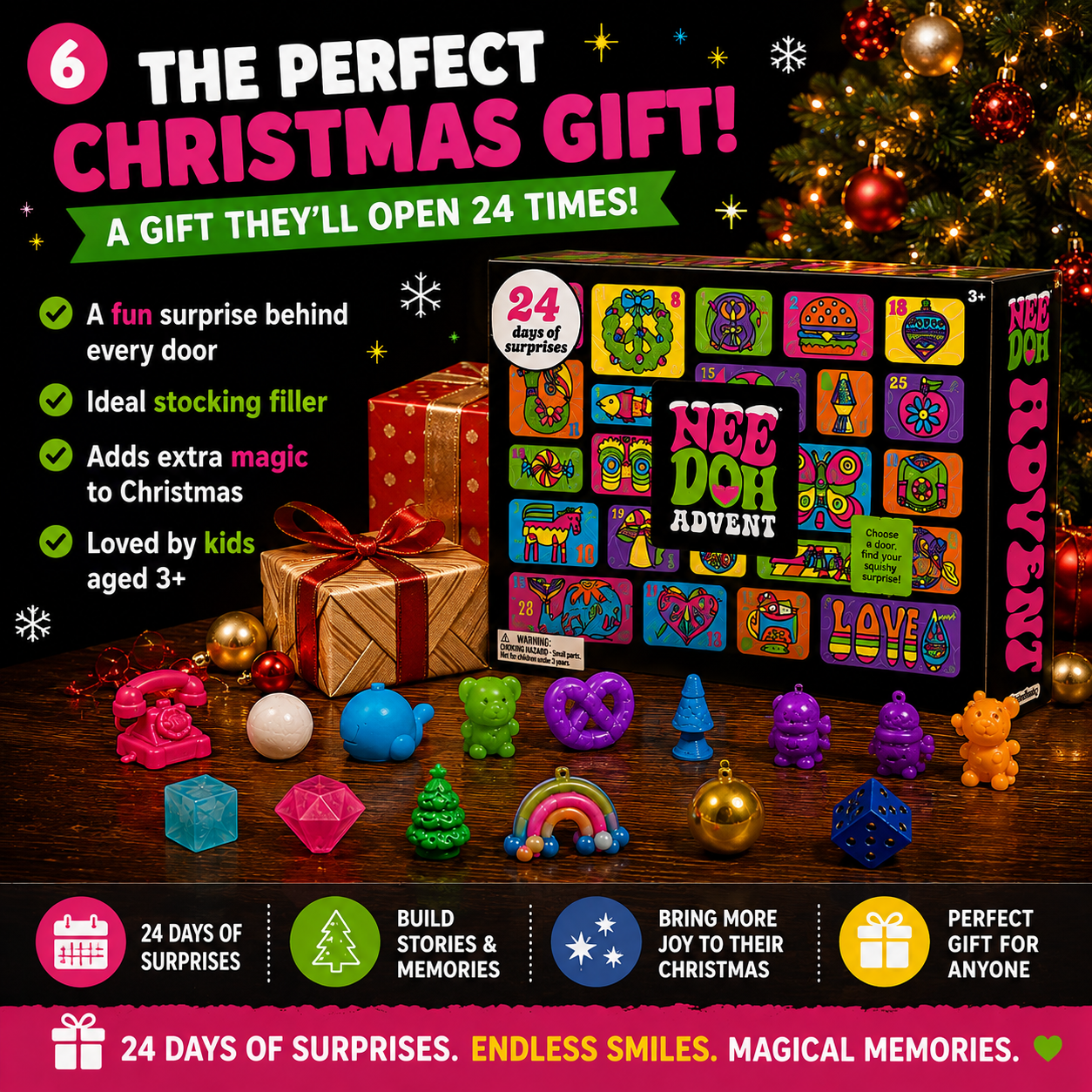 🎄 24 Days of Squishy Surprises Advent Calendar – A New Sensory Surprise Every Day!