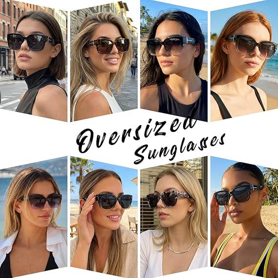 ๐ถ๏ธ Polarized Fit Over Sunglasses for Women โ UV400 Protection Floral Frame Wear Over Prescription Glasses