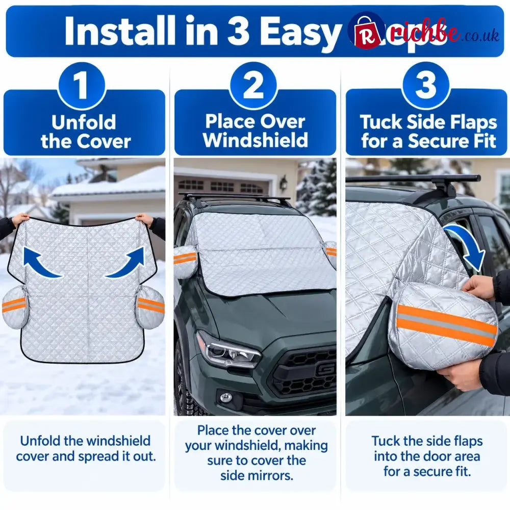 🚗 All-Season Magnetic Windshield Cover – Snow Ice & Frost Protection