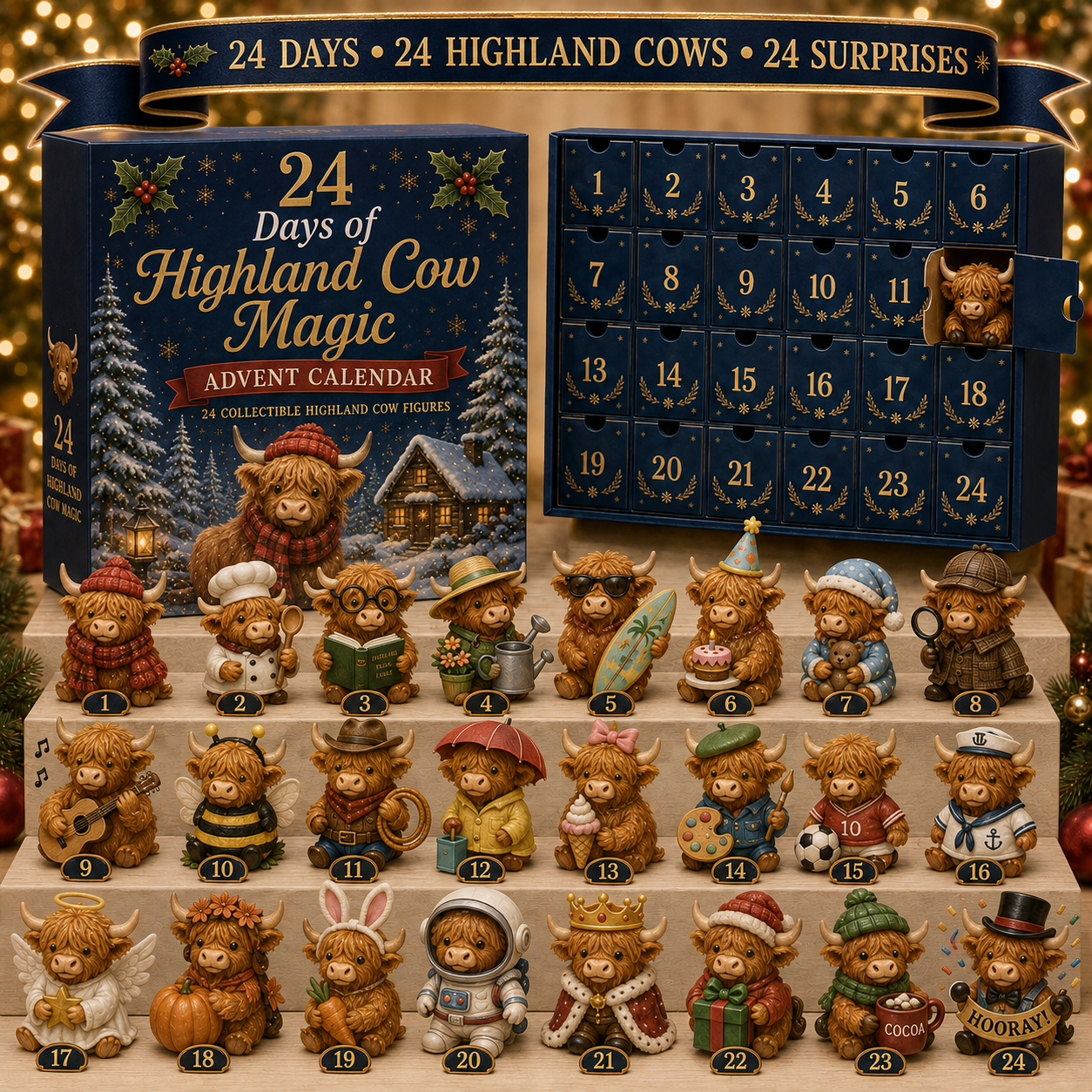 🐮 24 Days of Highland Cow Magic™ Advent Calendar