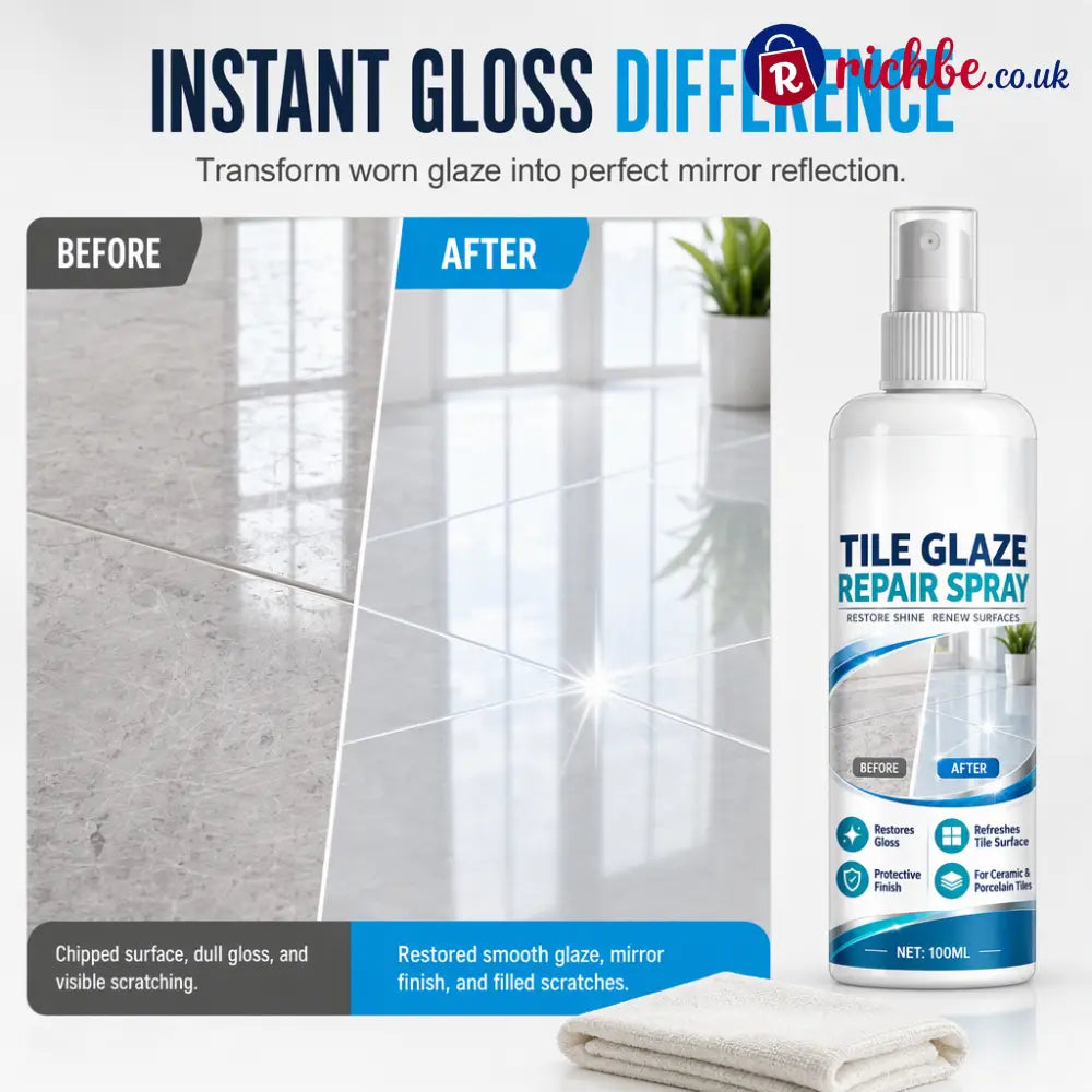 ✨🏠 Ceramic Tile Repair Spray – Refresh Fine Scratches & Restore Gloss