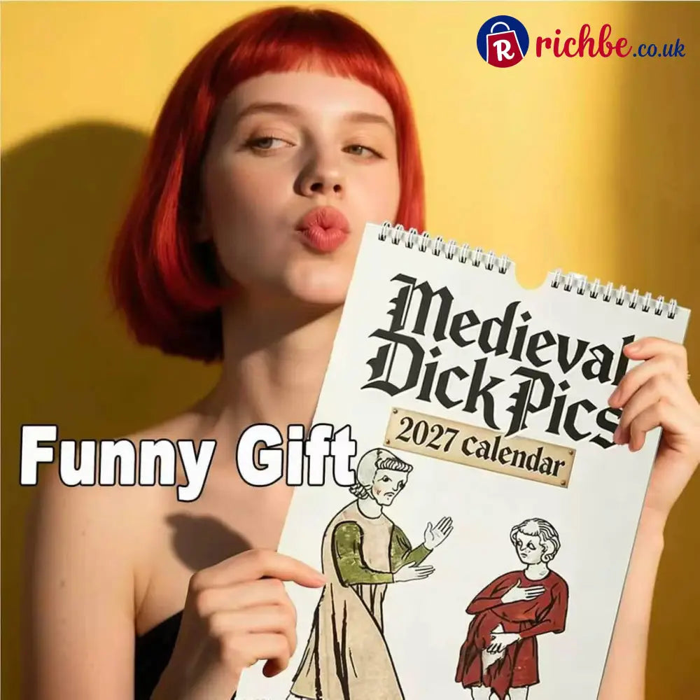 🎄Christmas Sale - 49% Off-Funny Medieval Pics Wall Calender 2027