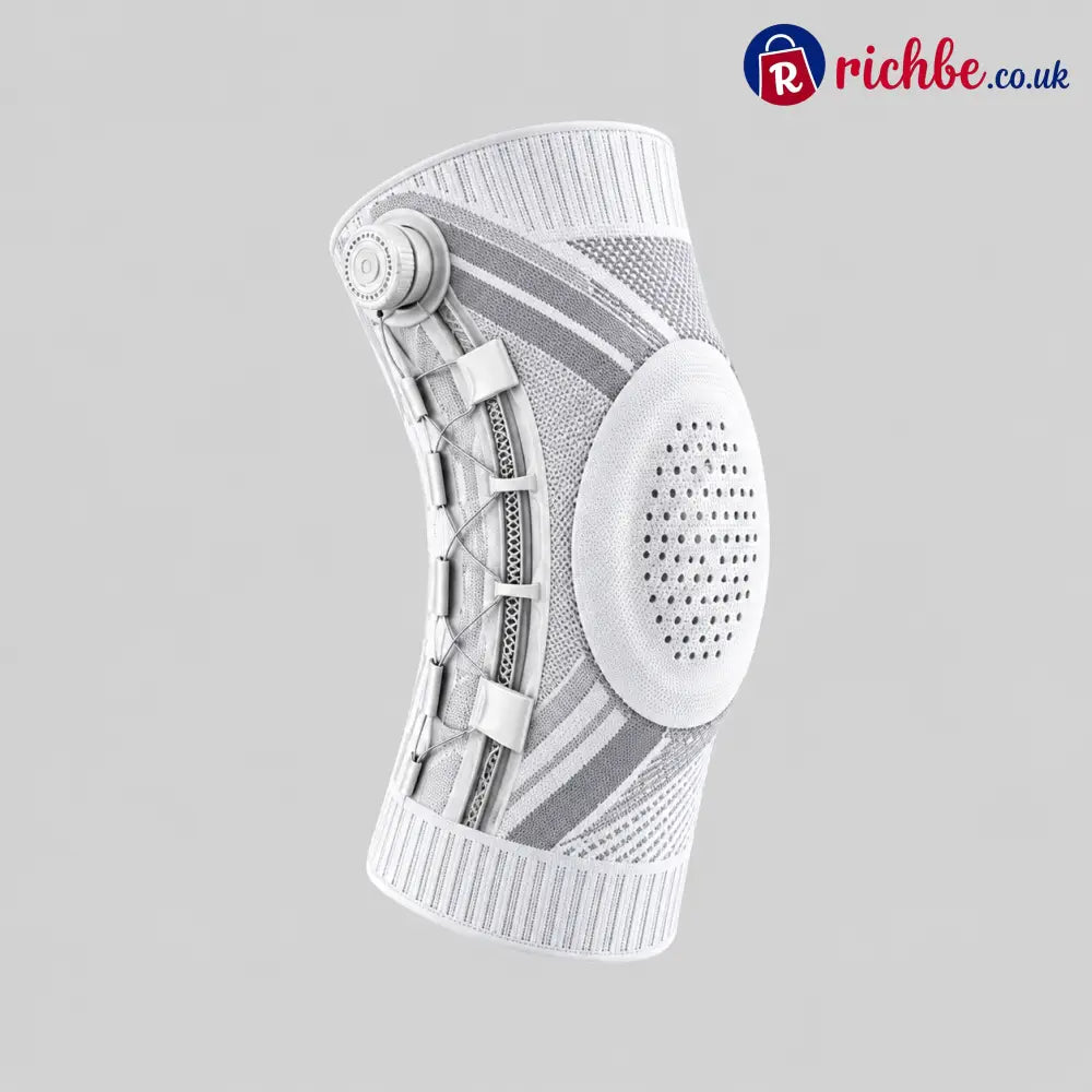 Dial-Adjustable Sports Knee Brace with Alloy Spring Support