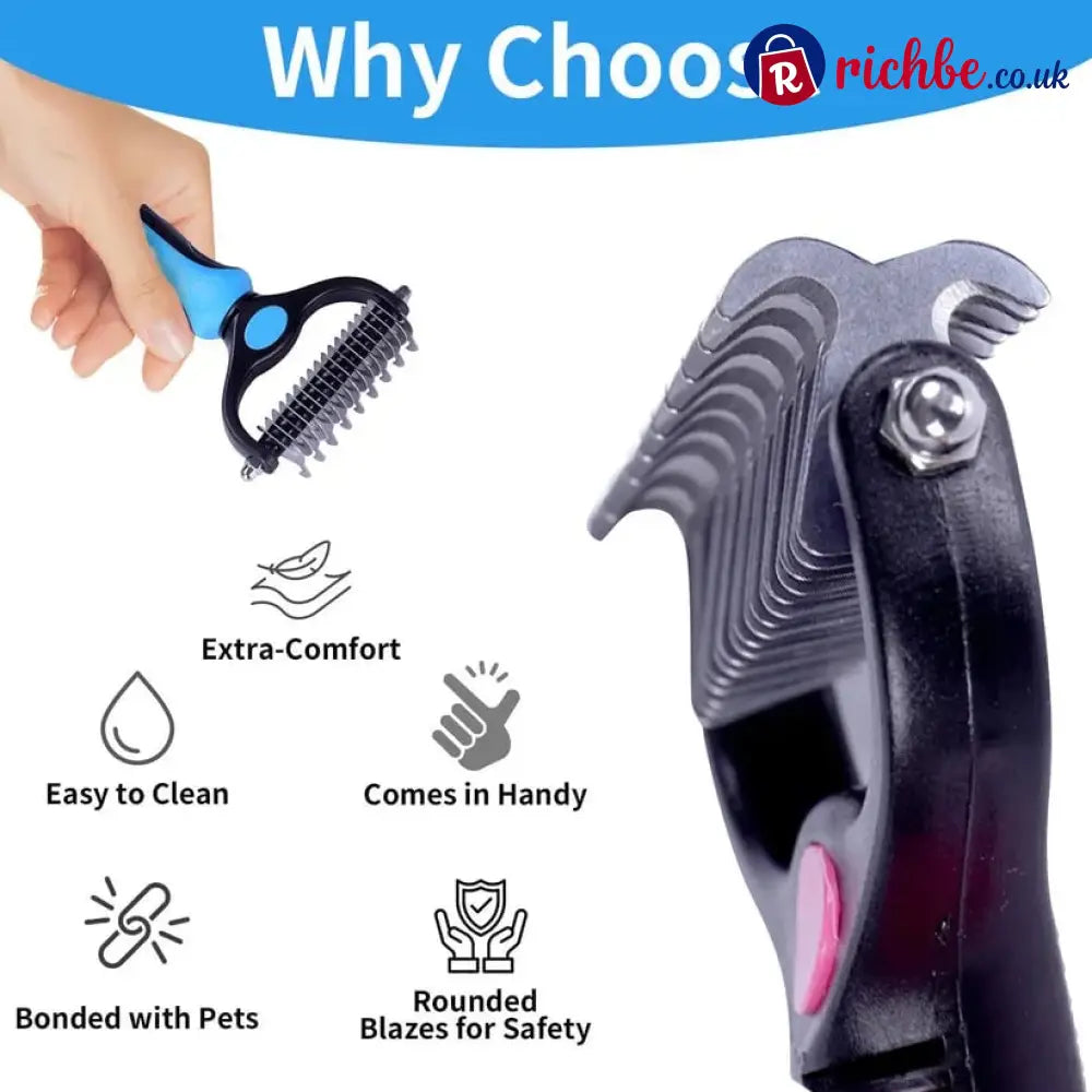 Double-Sided Pet Grooming Brush