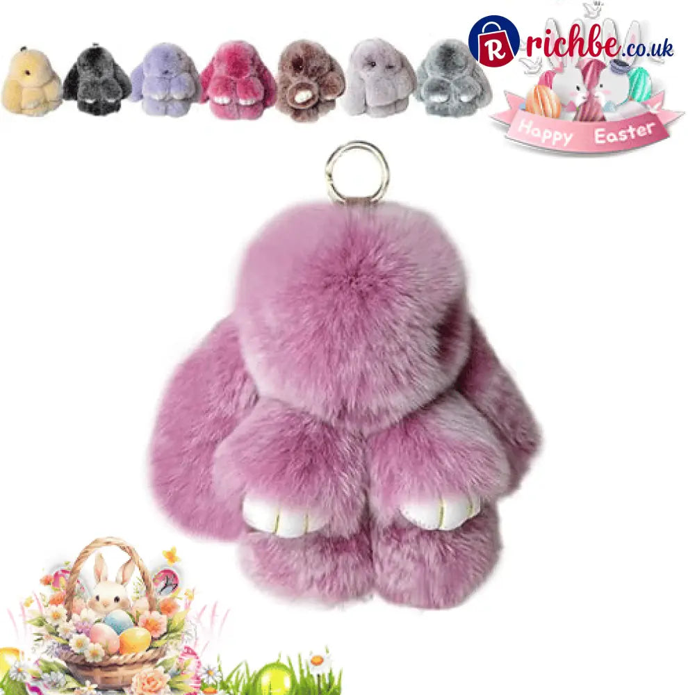 🐰Easter Cute Bunny Plush Keychain - Iron Box Gift Option 🎁Easter Sweet Surprise