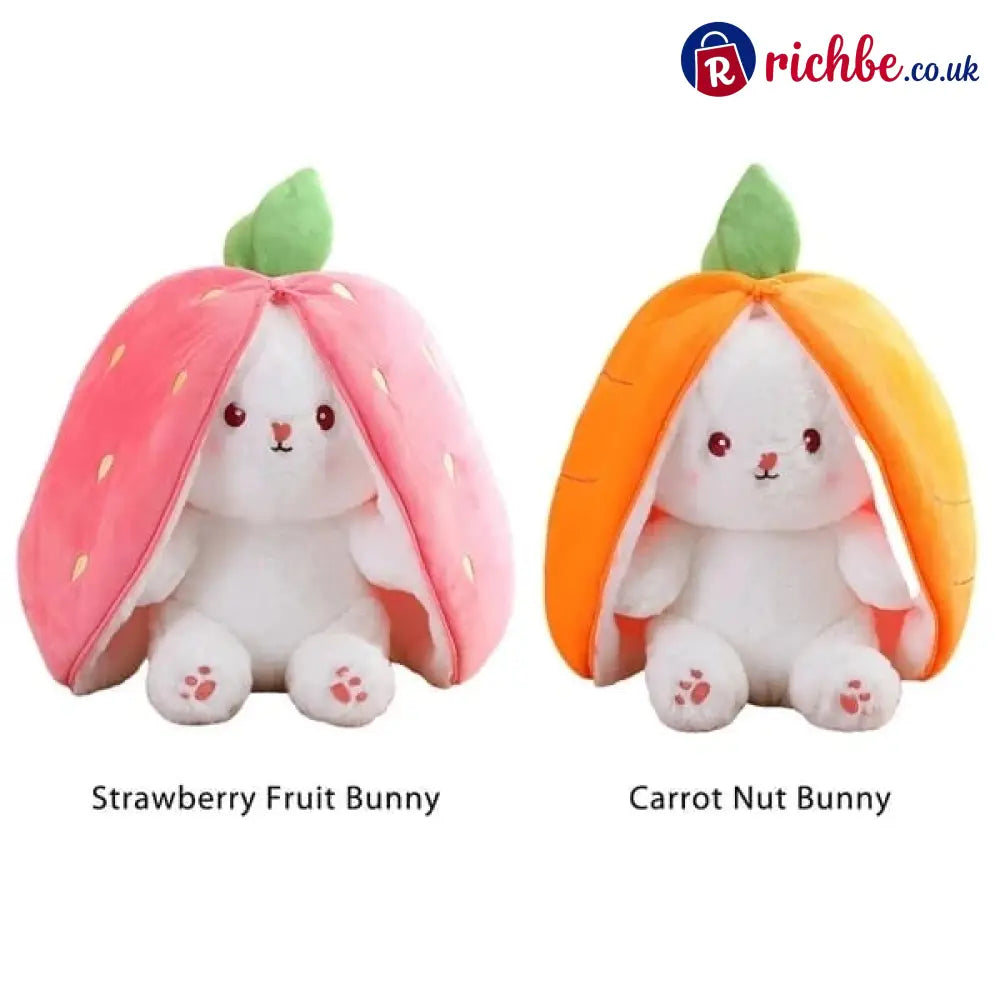 🐰Easter Early Sale 49% OFF🍓Strawberry Bunny Transformed into Little Rabbit🎀 Fruit Doll Plush Toy🐰