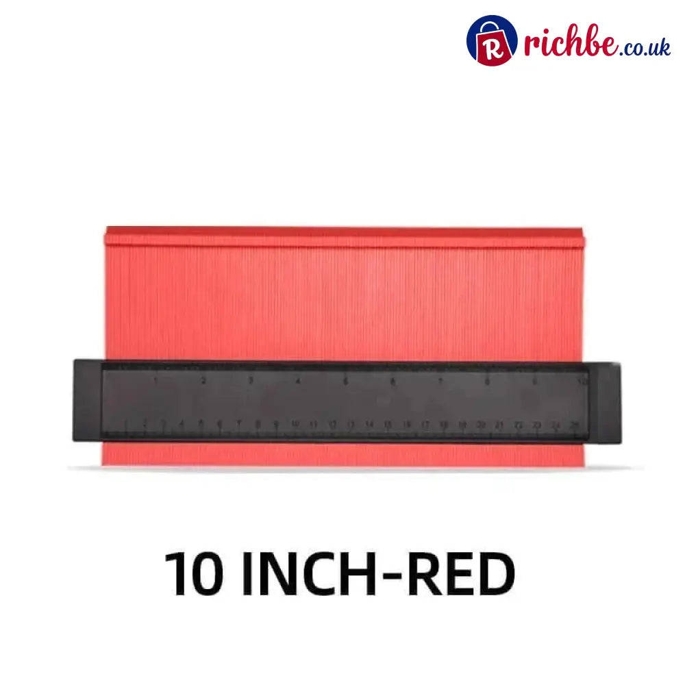 📐💪 Easy Shape Contour Gauge Duplicator – Perfect for DIY Precise Tracing & Transfers 🔧 - 10 INCH / RED