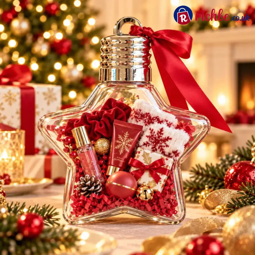 🔔Fill-Your-Own Christmas Bell Gift Box -- Clear DIY Surprise Container for Small Gifts & Stocking Stuffers