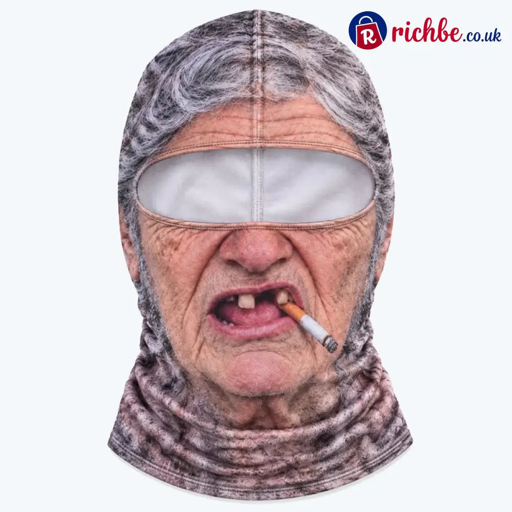 Funny Realistic Face Ski Mask – Hilarious Winter Party Gear for Outdoor Groups - Old man style - Beauty& Health