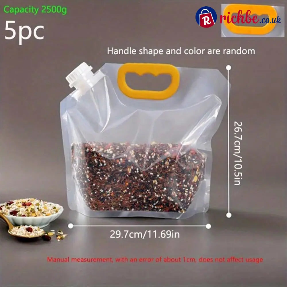 🔥Hot sale 30% OFF🌾 Airtight Grain Storage Bags with Handle - 2500g-5PCS