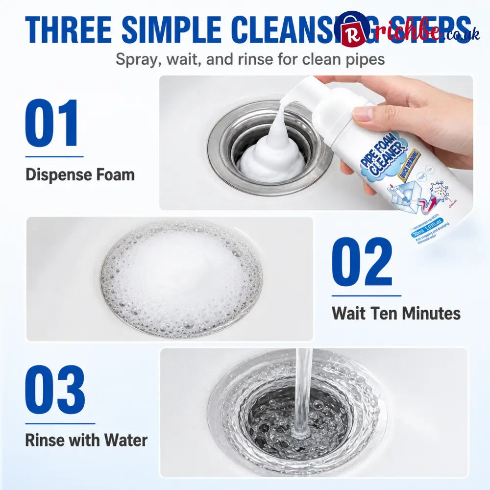 Household Pipe Foam Cleaner & Deodorizer - Cleaning & Odor