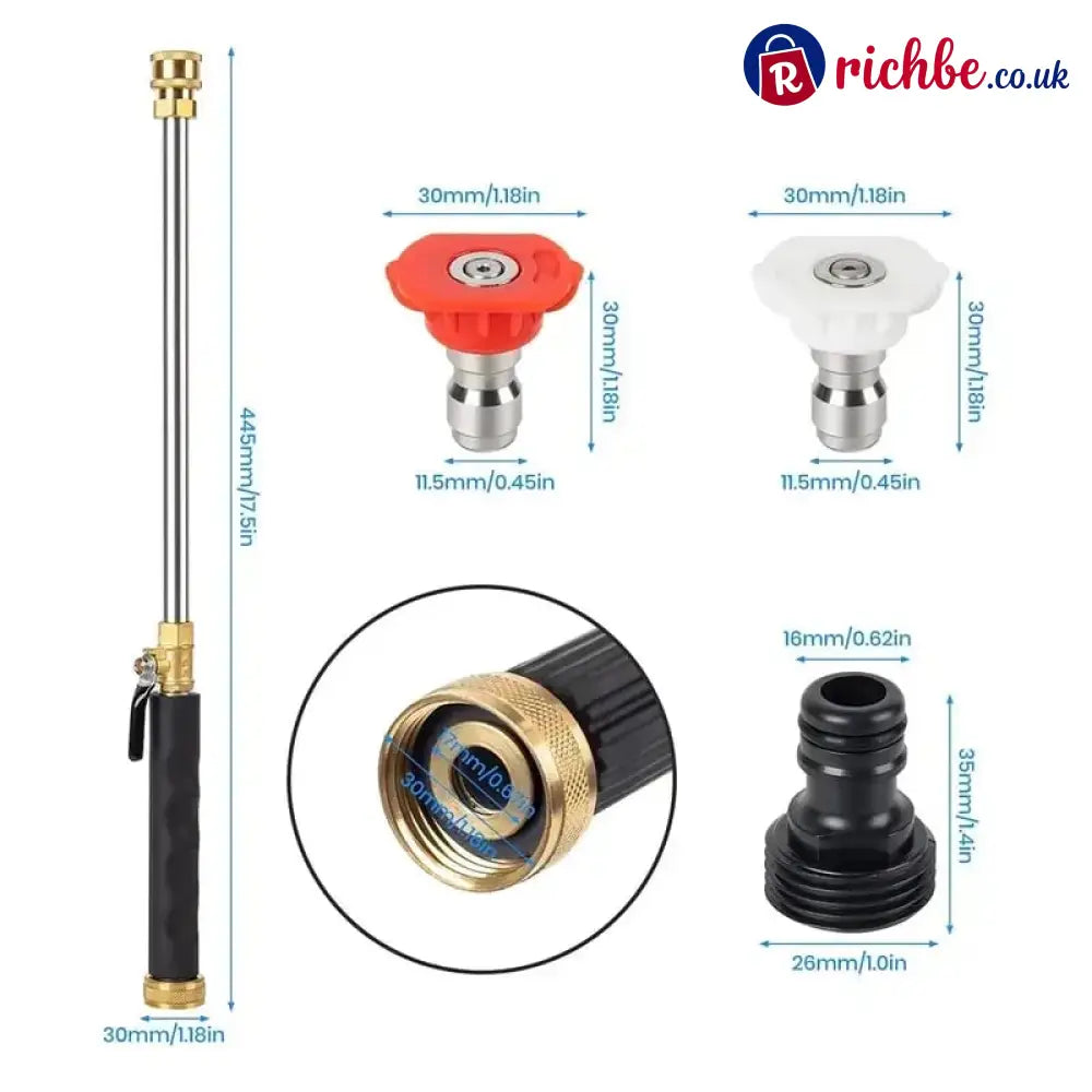 Jet Nozzle Power Washer for Garden Hose