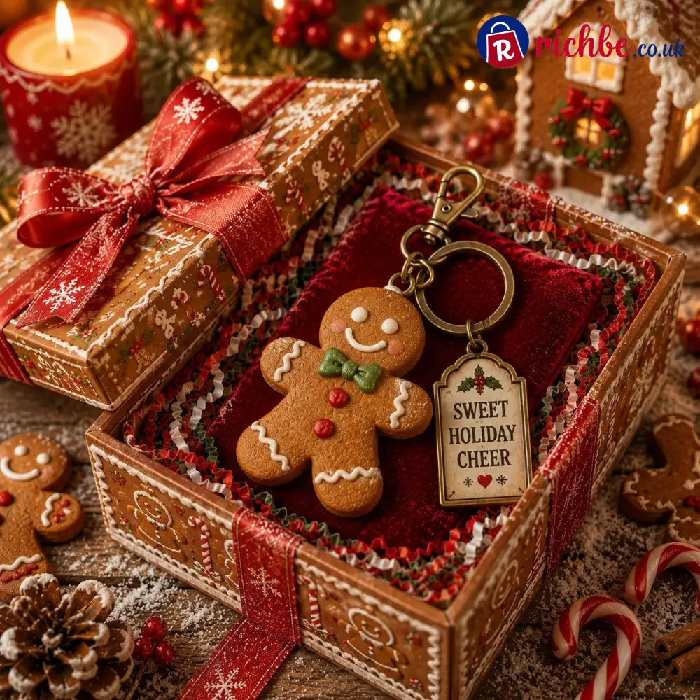 🔥Last Day 49% OFF🎄 2026 Christmas Character Keychain Gift Box🎁 - Gingerbread Man / ⚡Super fast delivery ⚡On Sale &