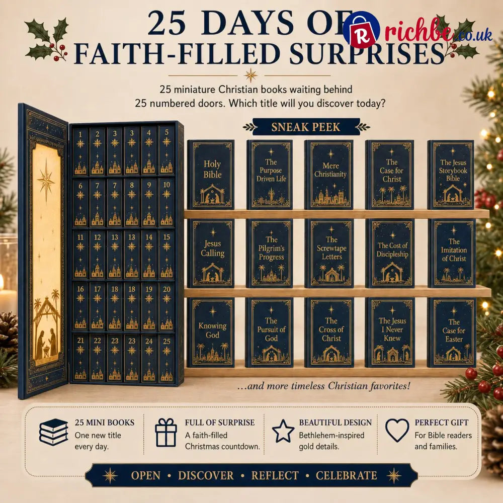 🎁Last Day 49% OFF-✦ 📖 25-Day Christian Mini Book Advent Calendar 🎄 ✦ - All Collections