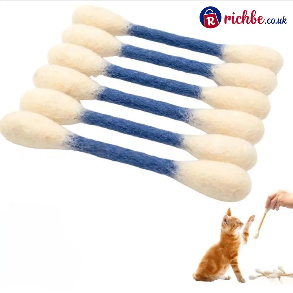 🔥Last Day 49% OFF - ❤️For happy healthy and active indoor cats🐱Swabs Large Size Cat Toys with Catnip (6 pcs/pack) - Blue