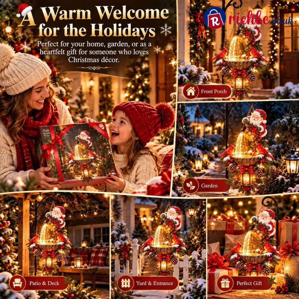 🔥Last Day 50% OFF-🎄 Santa’s Magical Light Pour – Cardinal Christmas Hanging Garden Lantern