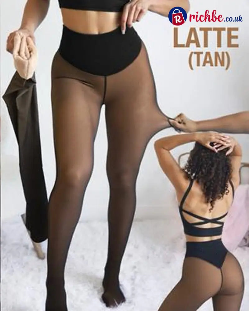 🔥LAST DAY SALE 49% OFF!!⚡50K+ SOLD!❄️One-Seam Shaping Fleece Leggings✨✨Stay Warm.Look Snatched. 💕 - 🔥Tan / XS-S