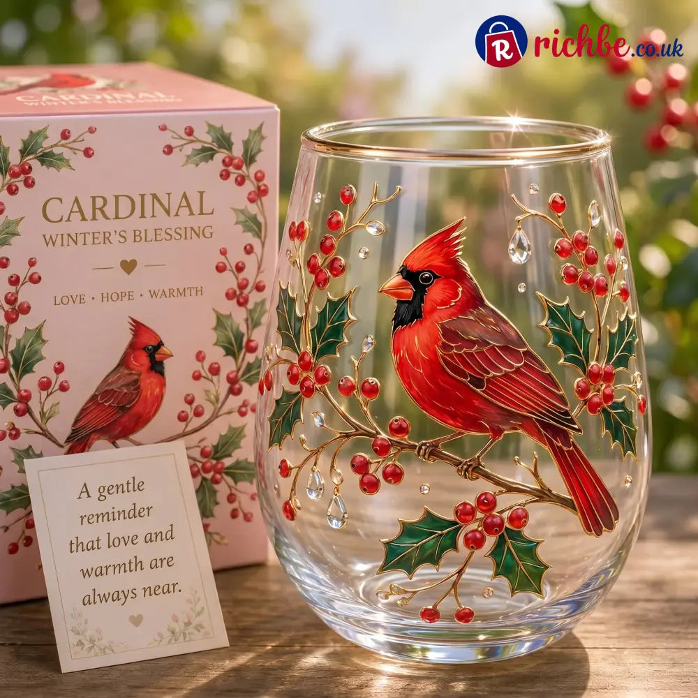 🌸🌿 Limited Edition 2026 Garden Morning Bliss Glass Tea Cup☀️☕ - Cardinal