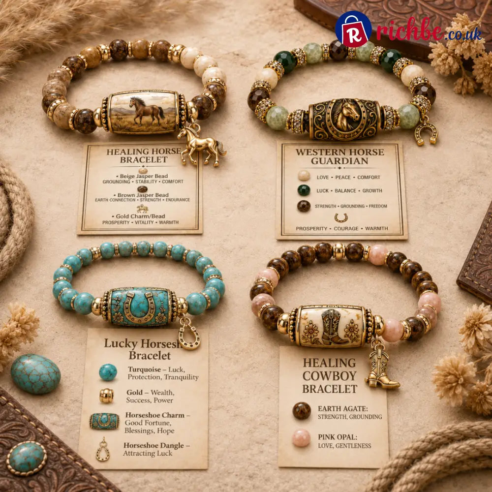 🔥Limited Edition🐎 Western Horse Guardian Crystal Bracelet👍