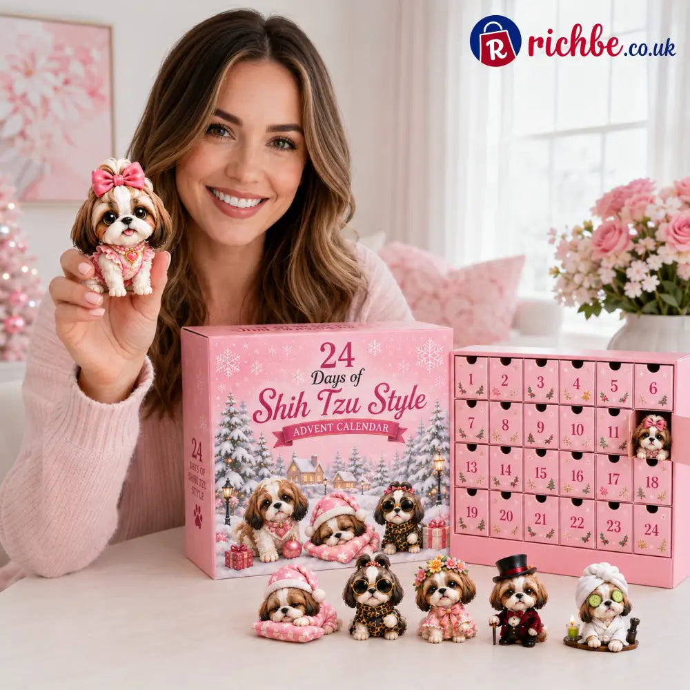 ⏰Limited Stock 49% OFF - 🎀24 Days of Shih Tzu Style Advent Calendar – 24 Unique Shih Tzu Collectibles ✨🐾