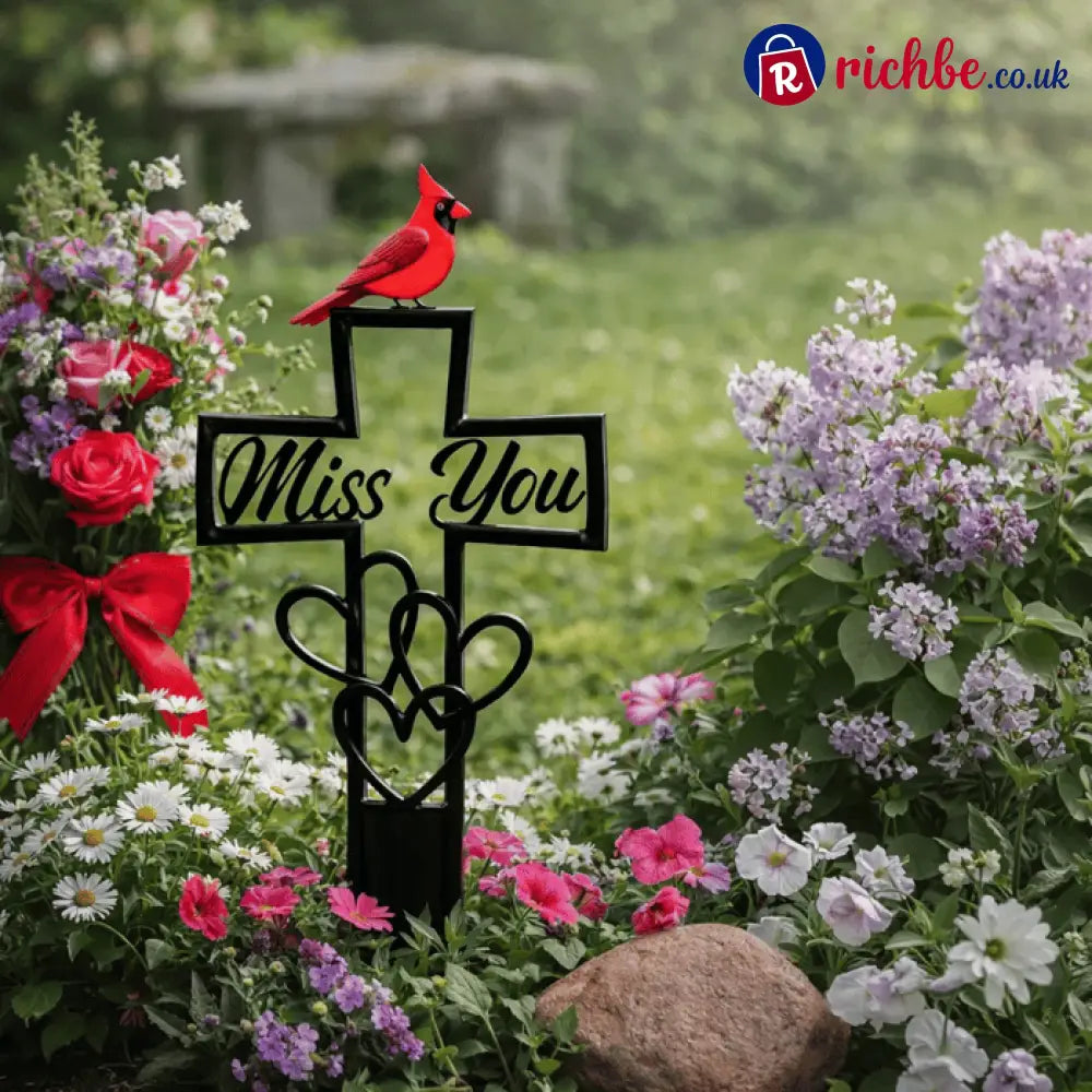 🐦💖Metal Cemetery Memorial Plaque for Remembrance✝️