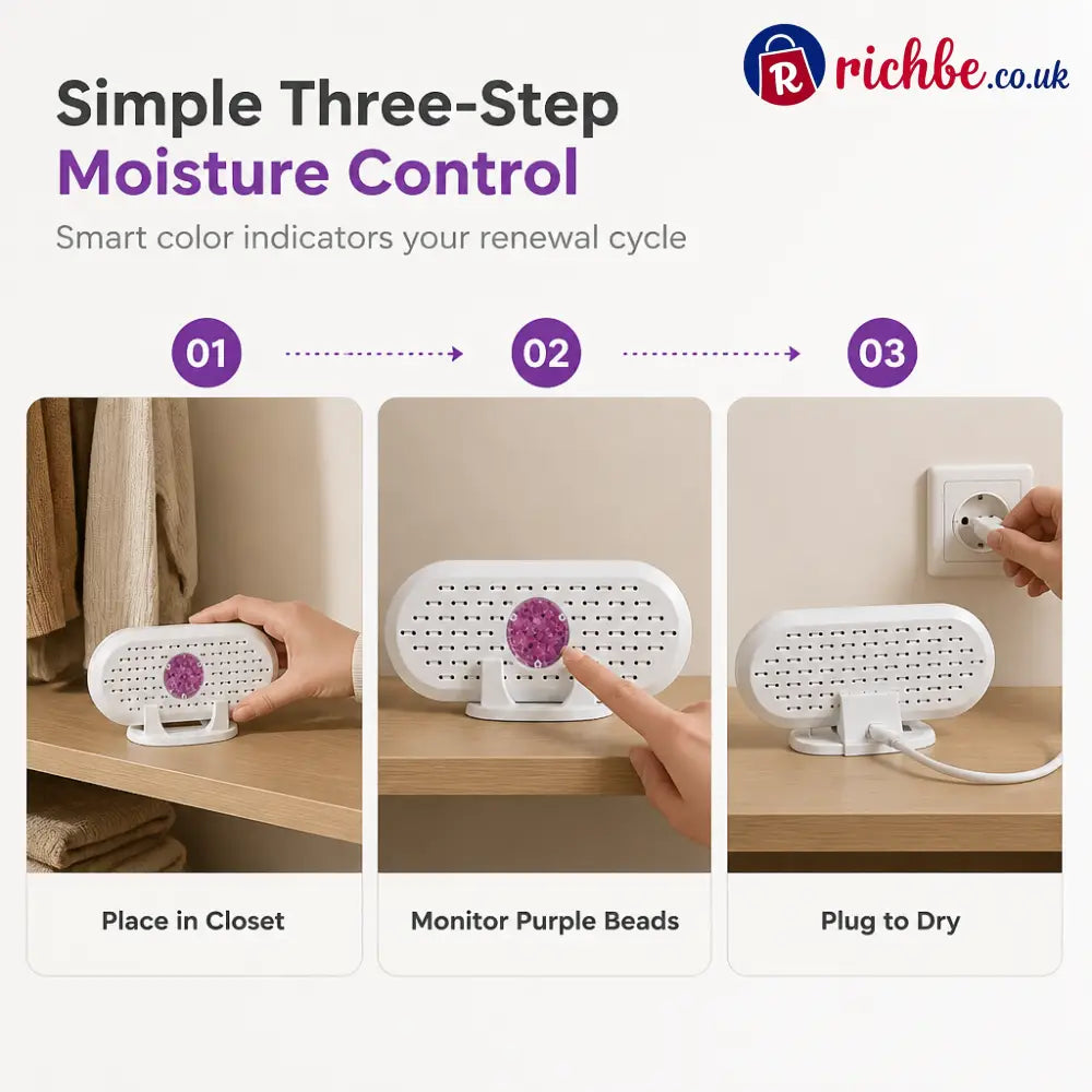 ⏳🔥Mini Reusable Household Dehumidifier. - White - Hot Sale