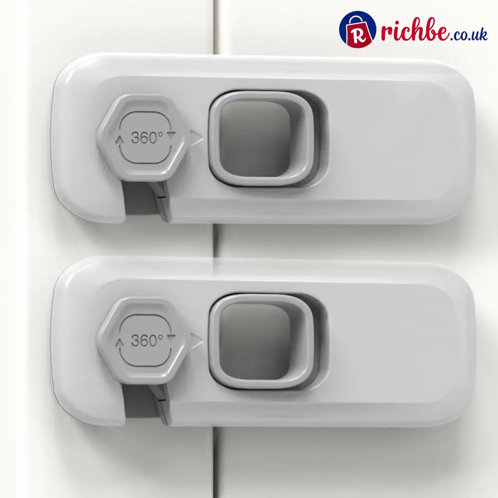🔥 Multifunctional Child Proof Refrigerator Locks - Grey / Buy 1 Get 1 Free - Houseware & Kitchen
