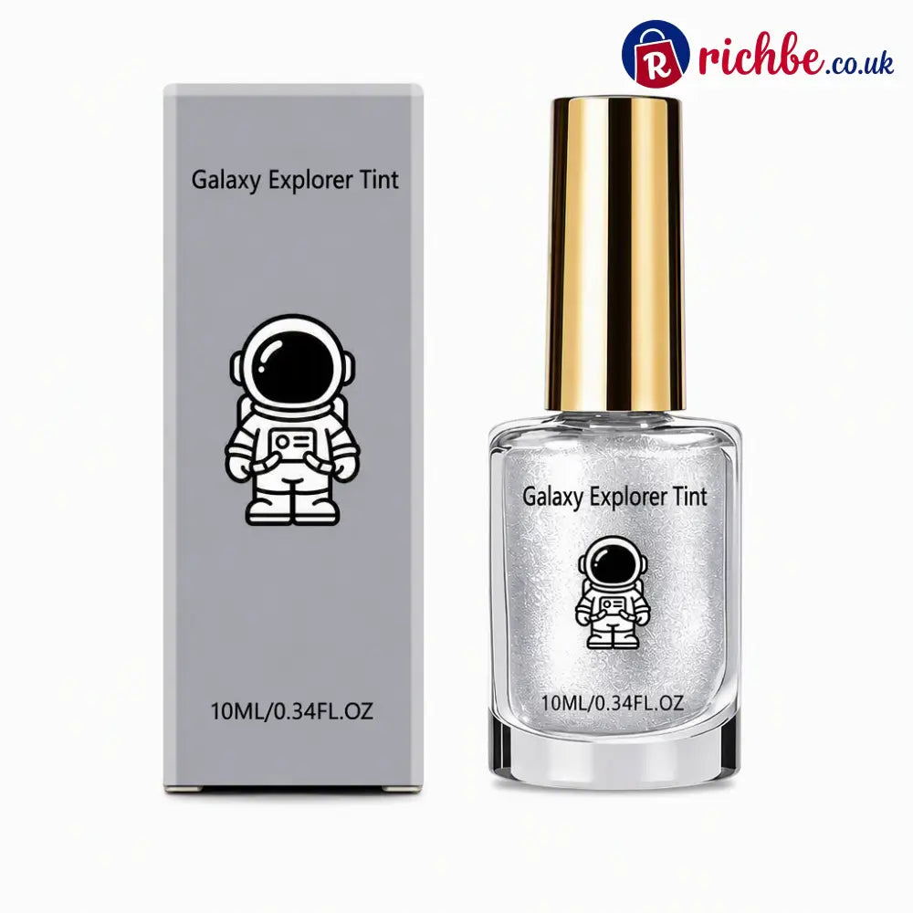 No-Bake Galaxy Chrome Nail Polish – Air Dry Shiny Salon Look - silver - Makeup & Cosmetics