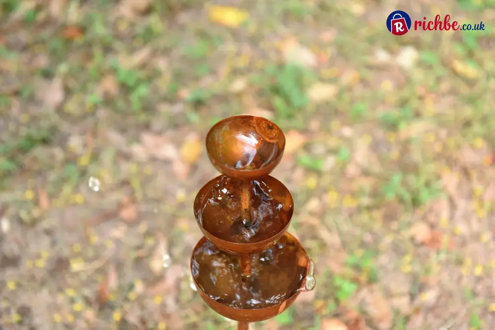 🌧️ Rain Catcher - Plant Support🐦 Metal Garden Ornament