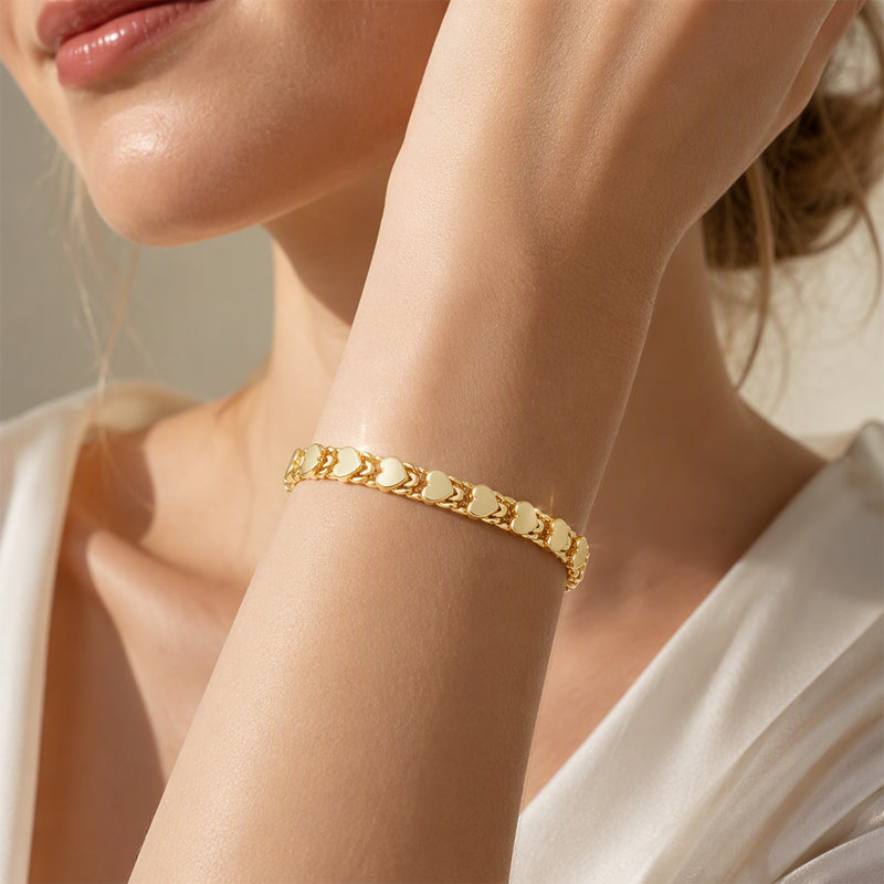 🌸 🌸Women's Elegant Heart Link Bracelet