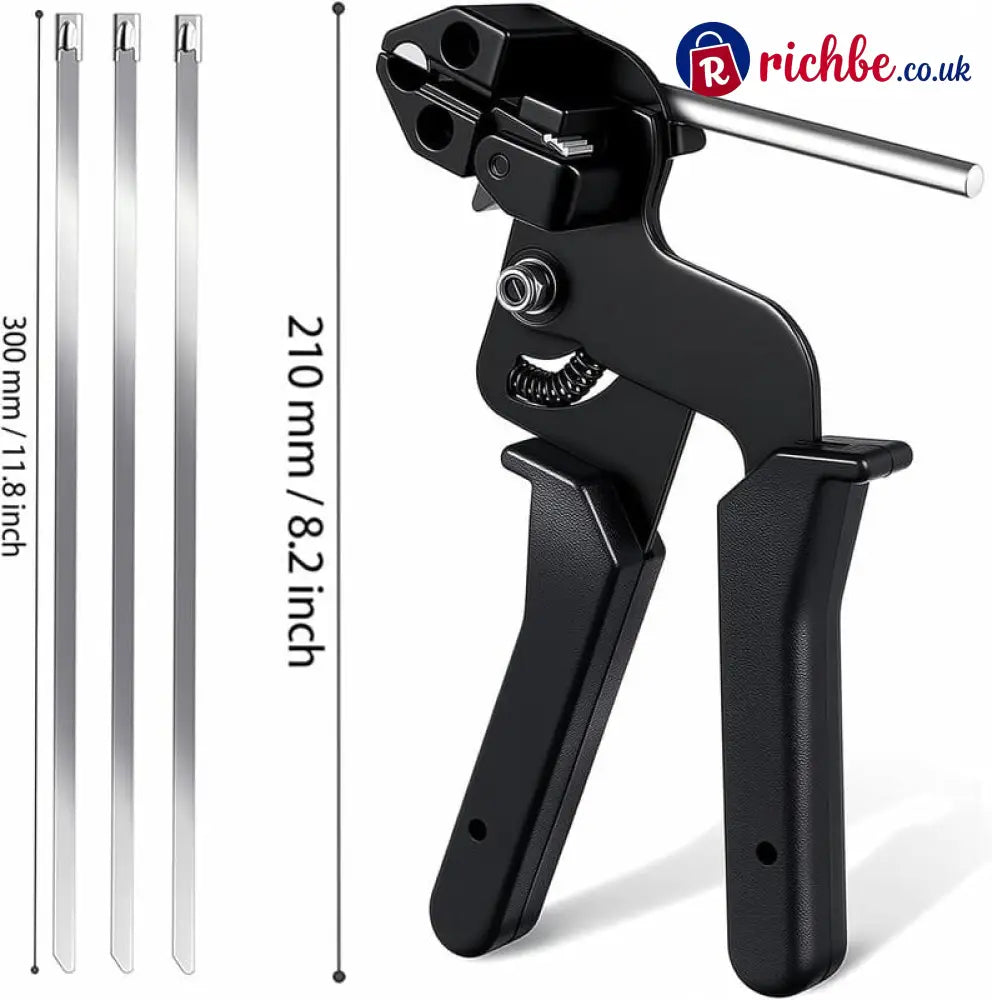 🔥Stainless Steel Cable Tie Gun with Metal Zip Ties - ZIP TIE GUN