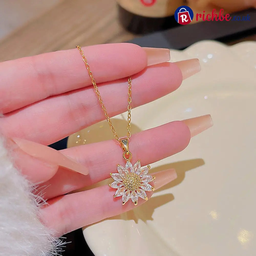Sunflower Pendant Necklace for Women 📿 - Clothing & Accessories