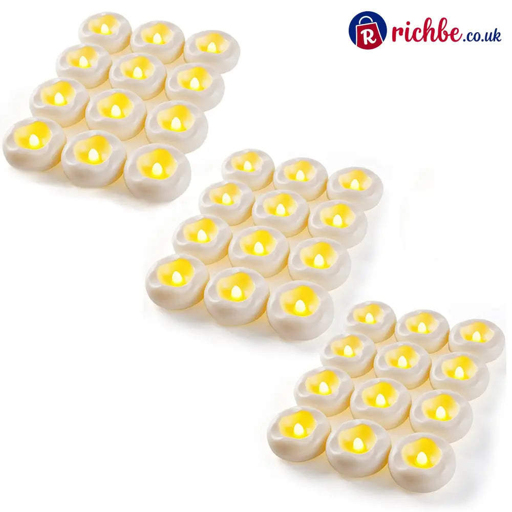🕯️Water-Activated Flameless Floating LED Candles – Romantic Waterproof Glow for Any Occasion
