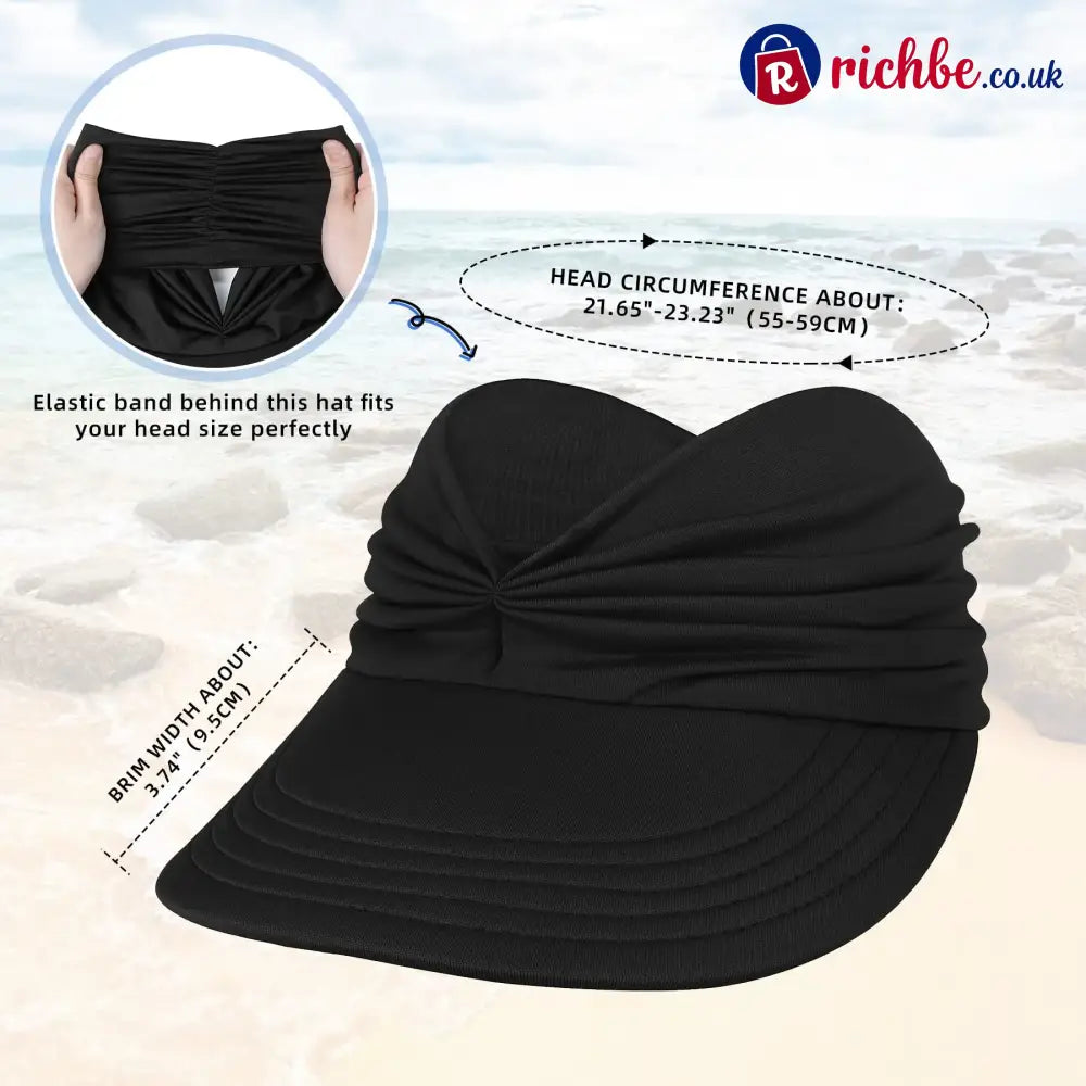 Women’s UPF 50+ UV Protection Sun Visor Hat