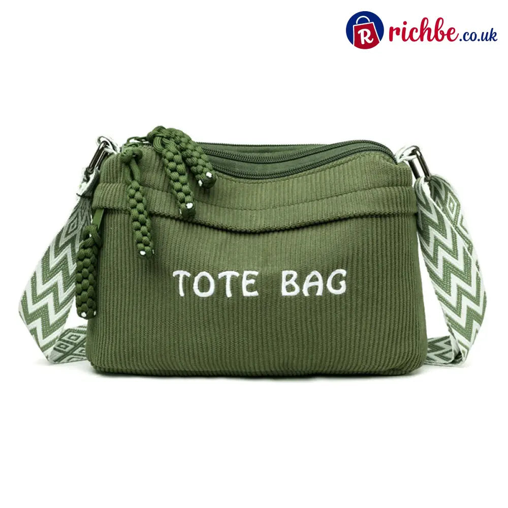 ✨🔥Women’s Vintage Large-Capacity Crossbody Bag - Green - Clothing & Accessories