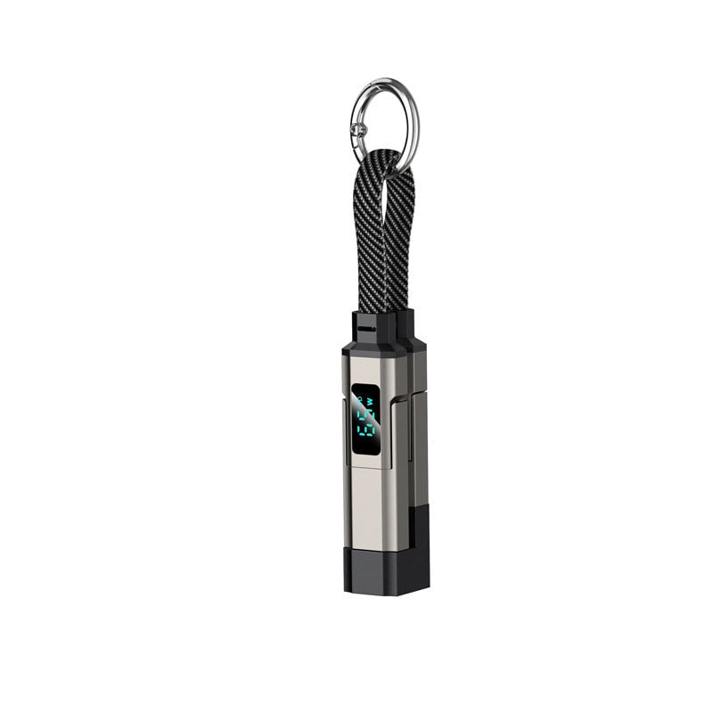 🔥Limited Time SALE 40% OFF🔥4-in-1 Digital Display Keychain Charging Cable