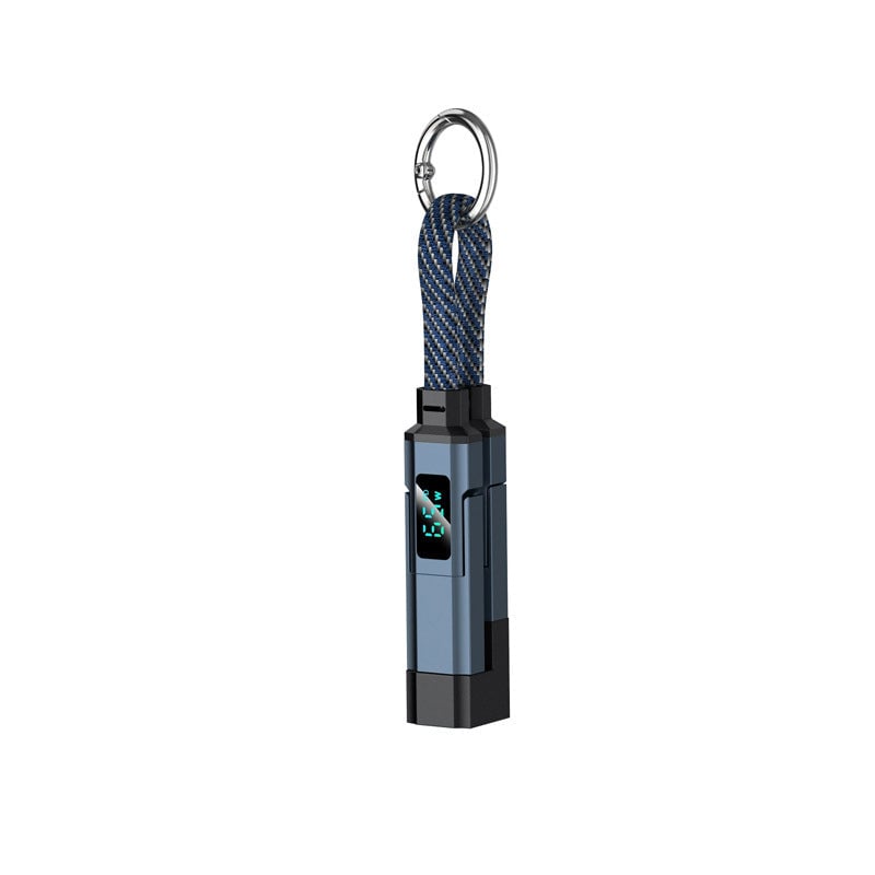🔥Limited Time SALE 40% OFF🔥4-in-1 Digital Display Keychain Charging Cable
