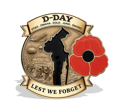 Limited Edition D-DAY 80th Anniversary Commemorative Brooch