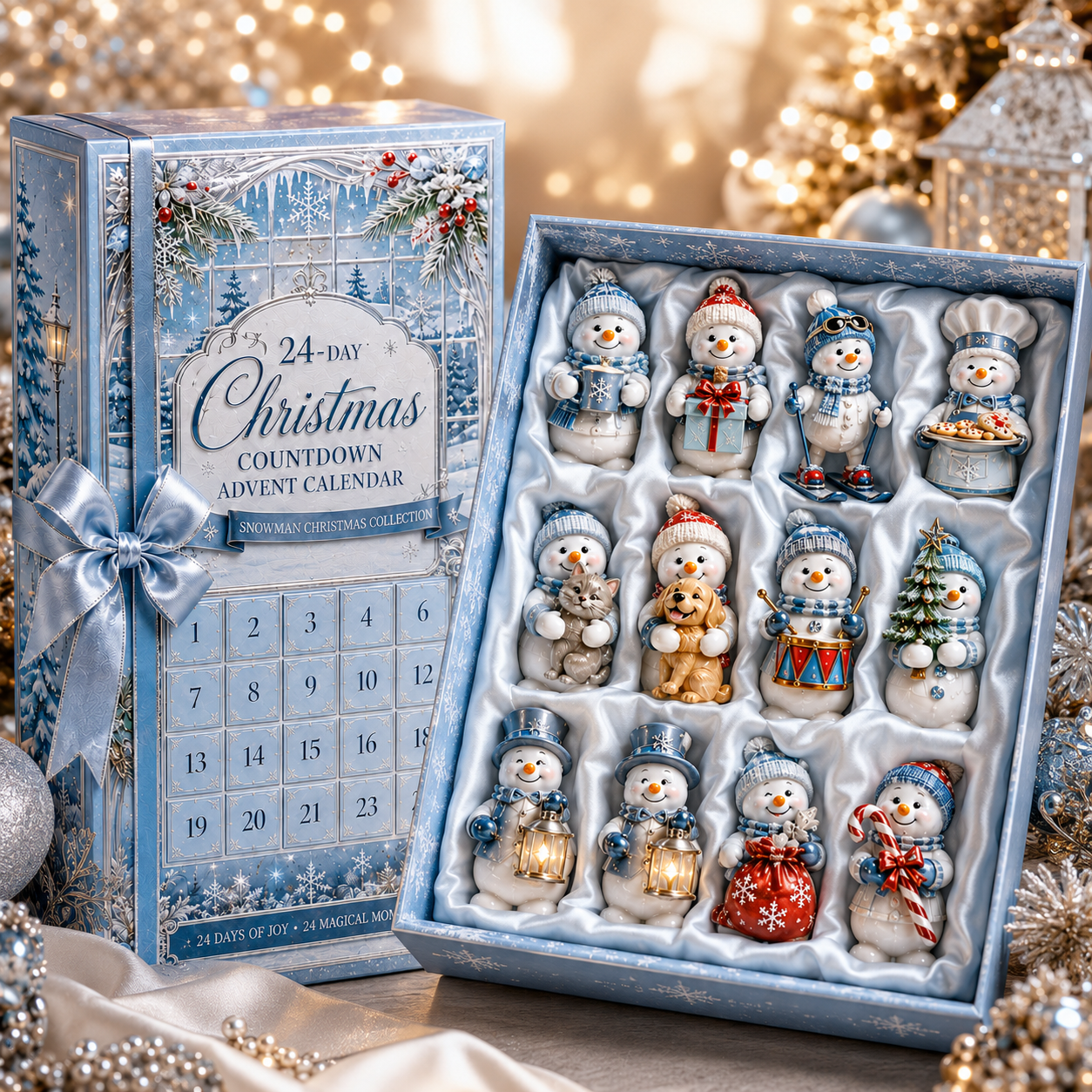 ✨24-Day Christmas Countdown Advent Calendar – Snowman Christmas Series☃️