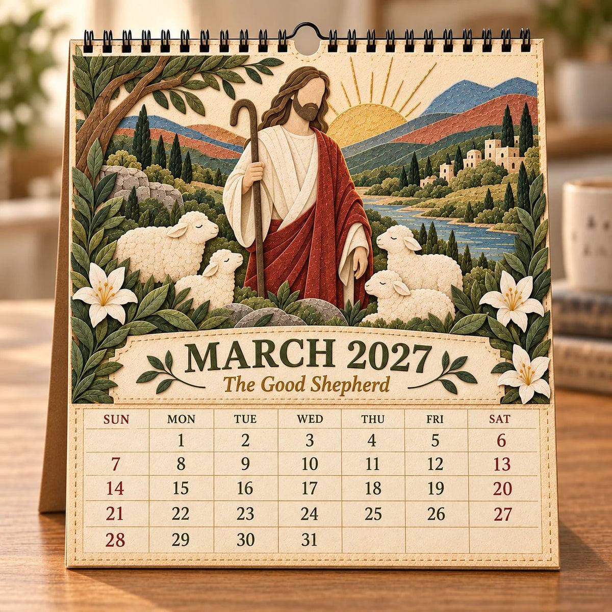 ✝️ 2027 Walking With Jesus Wall Calendar