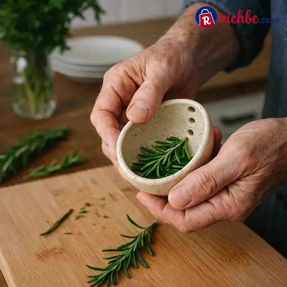 🎉100% Handmade Pottery Herb Stripper - ta-1025